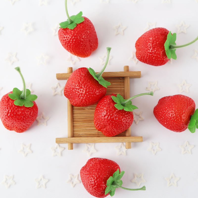Photography Day - 10/20Pcs Artificial Strawberries Fake Fruit for