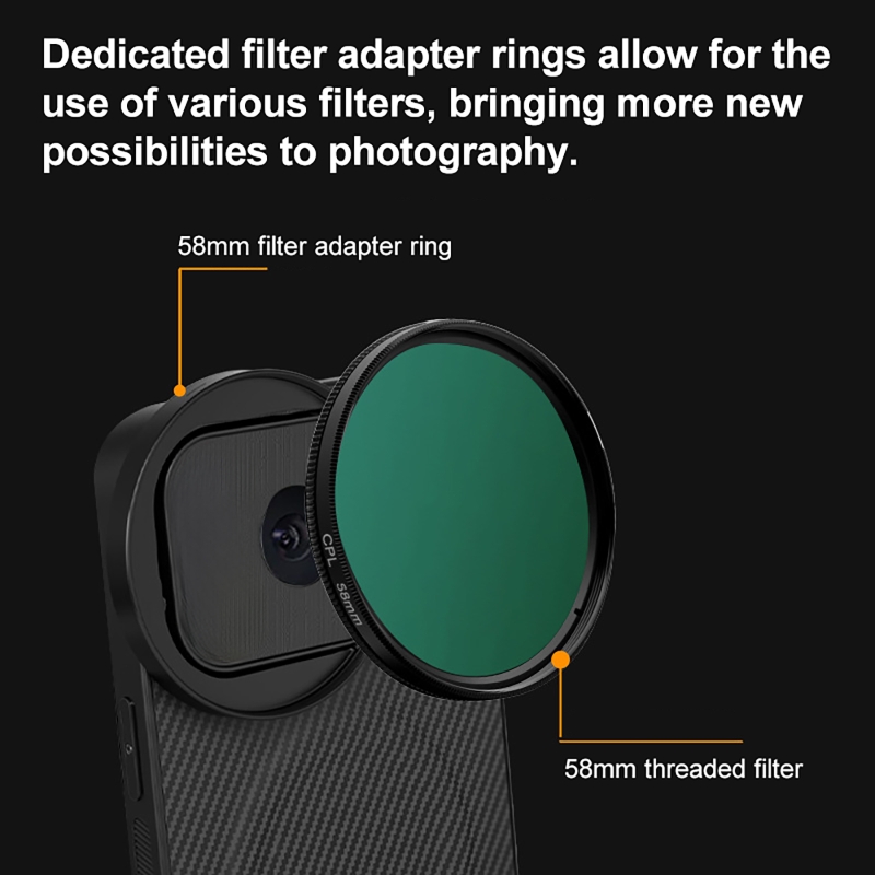 4 in 1 Lens 58mm Mobile Phone  - Photography Pro 评论和价格