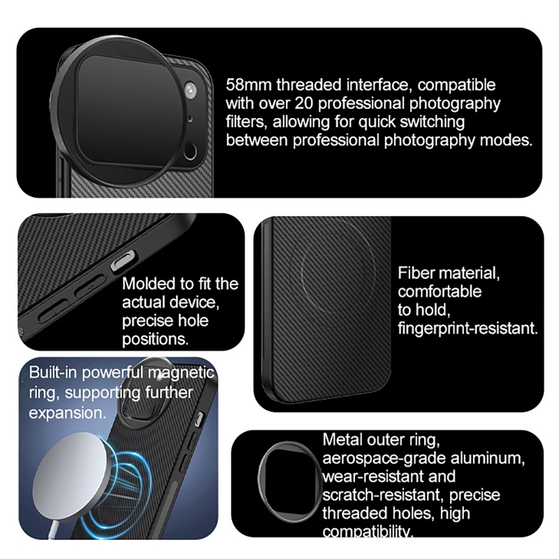 4 in 1 Lens 58mm Mobile Phone  - Photography Pro 评论和价格
