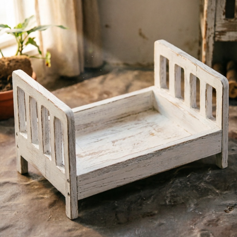 Infant Posing Sofa Retro Wood  - Photography Life 评论和价格