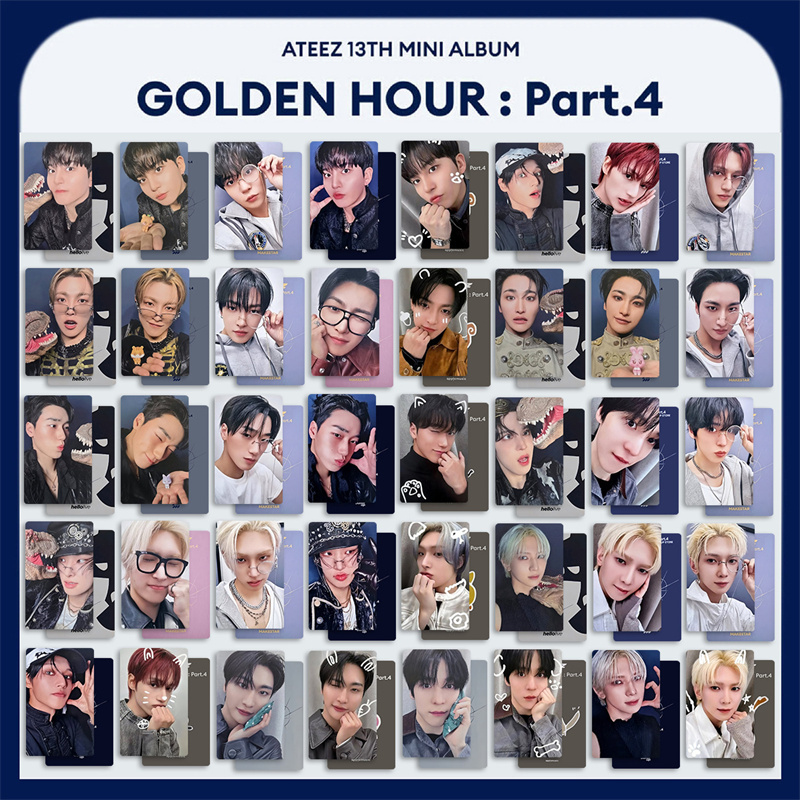 ATEEZ 5pcs/set GOLDEN HOUR 4 N - Photography News 评论和价格