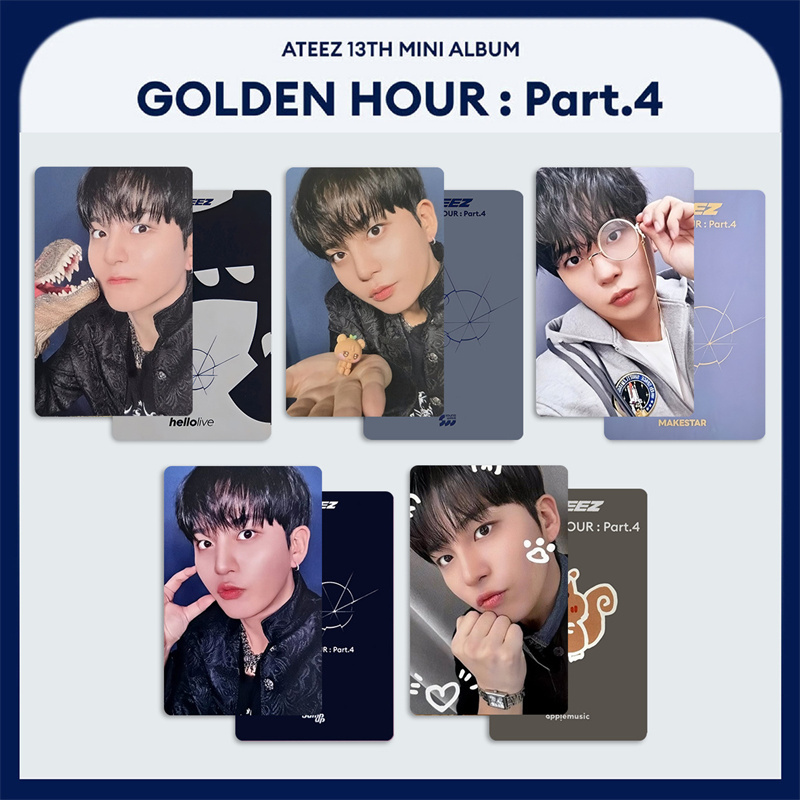 ATEEZ 5pcs/set GOLDEN HOUR 4 N - Photography News 评论和价格